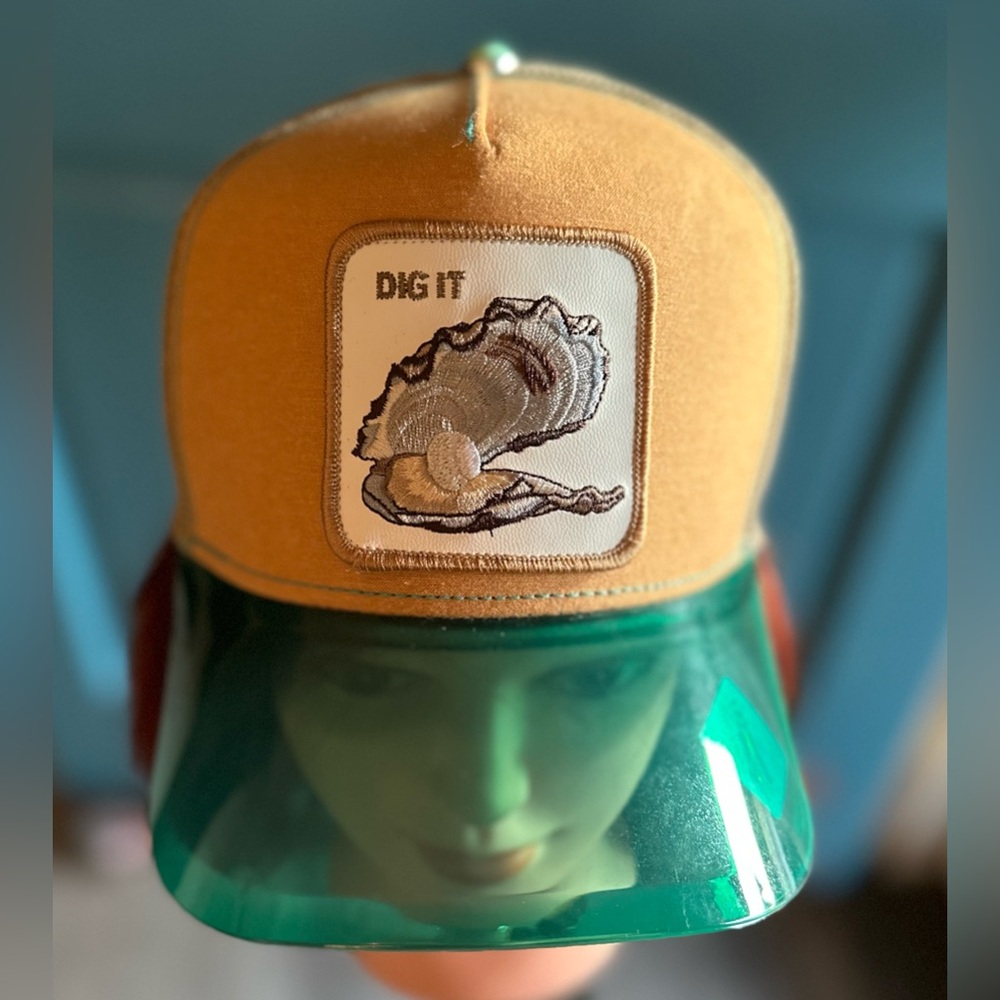Goorin Bros Dig it Teal and Black Trucker Hat